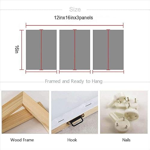 Miniatura 7 de Arjun Lienzo de girasoles para pared, diseño de flores amarillas de verano, cuadros florales modernos de 12 x 16 x 3 pulgadas, pintura en blanco y