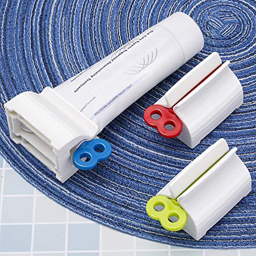 Chengu 6 Pieces Toothpaste Squeezer Rolling Tube Toothpaste Seat Holder Stand Rotate Toothpaste Dispenser For Bathroom #TOP4