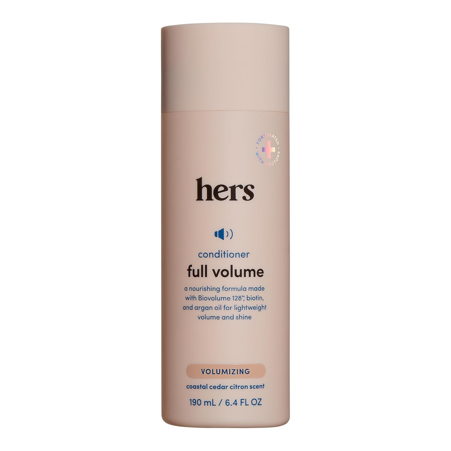 HIMS hers Full Volume Conditioner - Volumizing Conditioner for Women with Biotin - Adds Lightweight Volume, Shine & Bounce - Coastal Cedar Citron - 6.4 fl oz
