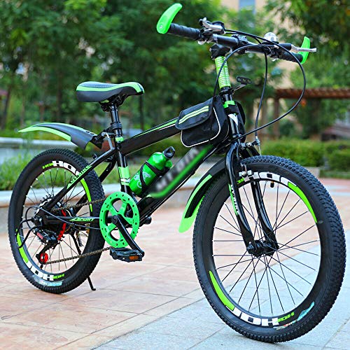 Kaibrite Bicicleta de montaña de doble disco de 20 pulgadas, de acero...