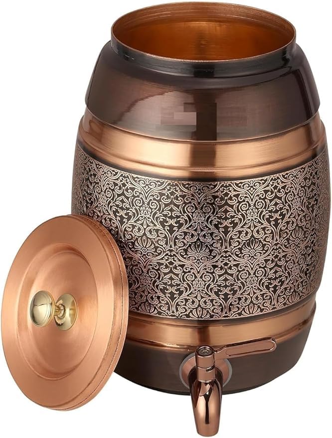 Distributeur en cuivre pur, design antique, démangeaisons, 5 litres