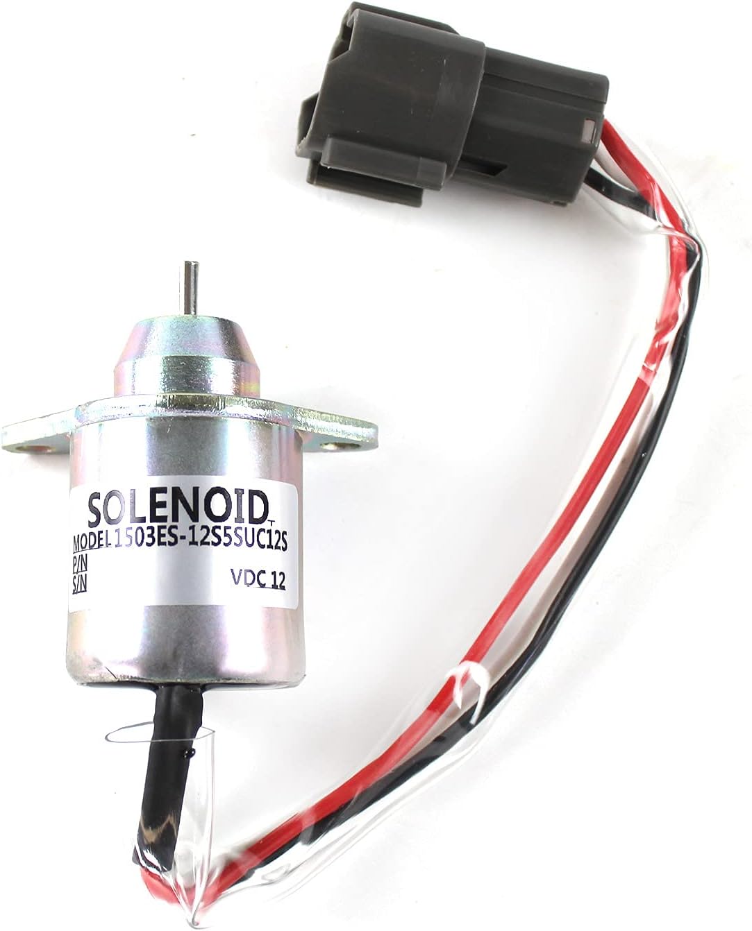 PANGOLIN 1503ES-12S5SUC12S 119233-77932 Stop Solenoid 119233-77931 M810324 425-35925 DC12V Fuel Shutdown Solenoid Cut Off Solenoid for Yanmar Excavator Engine Aftermarket Parts