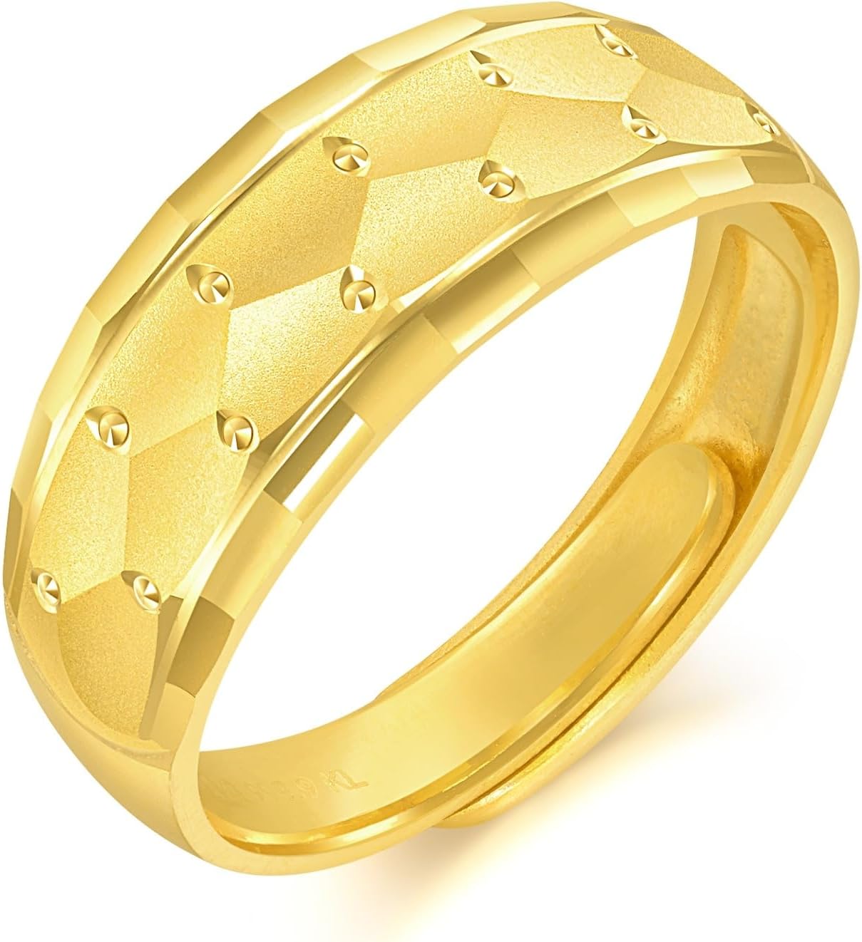 CHOW SANG SANG 999.9 24K Pure Gold Chinese Gifting Collection Minimalist AdjustableRing for Women & Men 82820R Price-by-Weight 2.99g Gold [Size Adjustable]