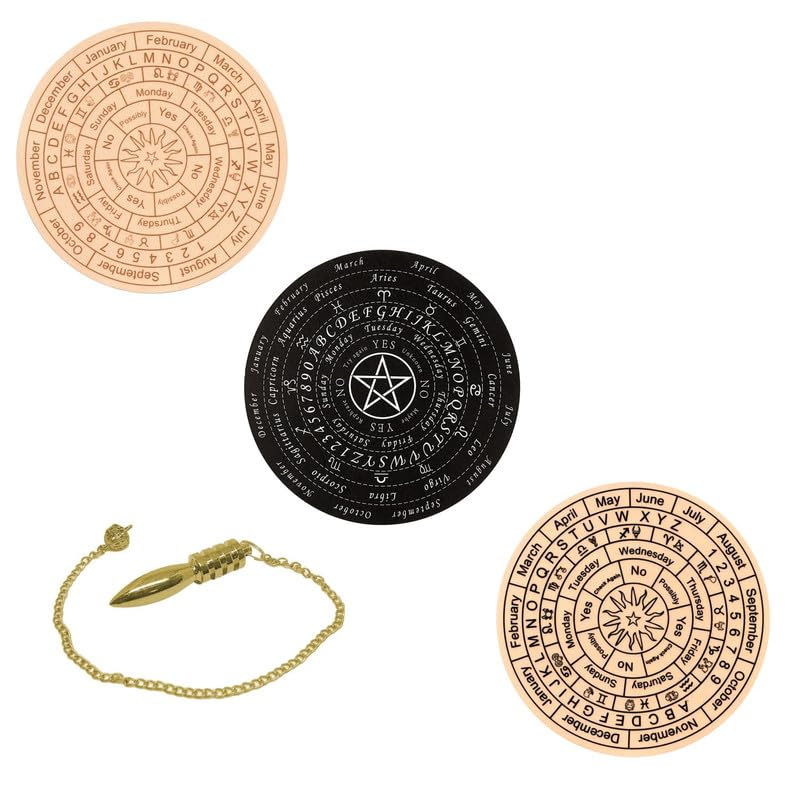 See full amazon price history chart for Vastu Vardan Dowsing Board with Brass Pendulum | 6 Inch | All Three Board | Metaphysical Message Board | Acrylic Divination Board | Spirit Board | Witch Board | Pendulum Assorted Vastu Vardan Dowsing Board with Brass Pendulum | 6 Inch | All Three Board | Metaphysical Message Board | Acrylic Divination Board | Spirit Board | Witch Board | Pendulum Assorted (B0CJNTPP9S) Amazon Price History, Amazon Price Tracker