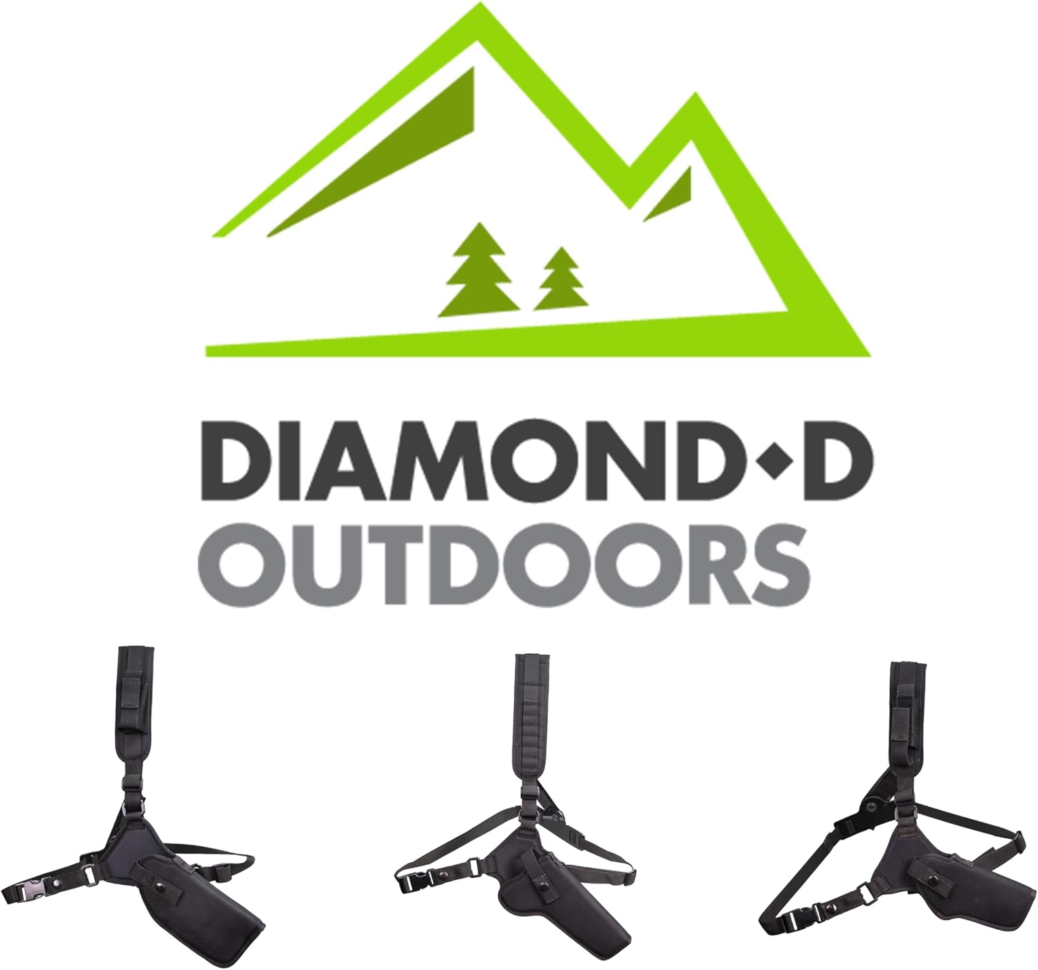 DIAMOND D Outdoors - Denali Chest Holster for Revolver up to 7 ½” Barrel w/Reflex Sight Cut Down