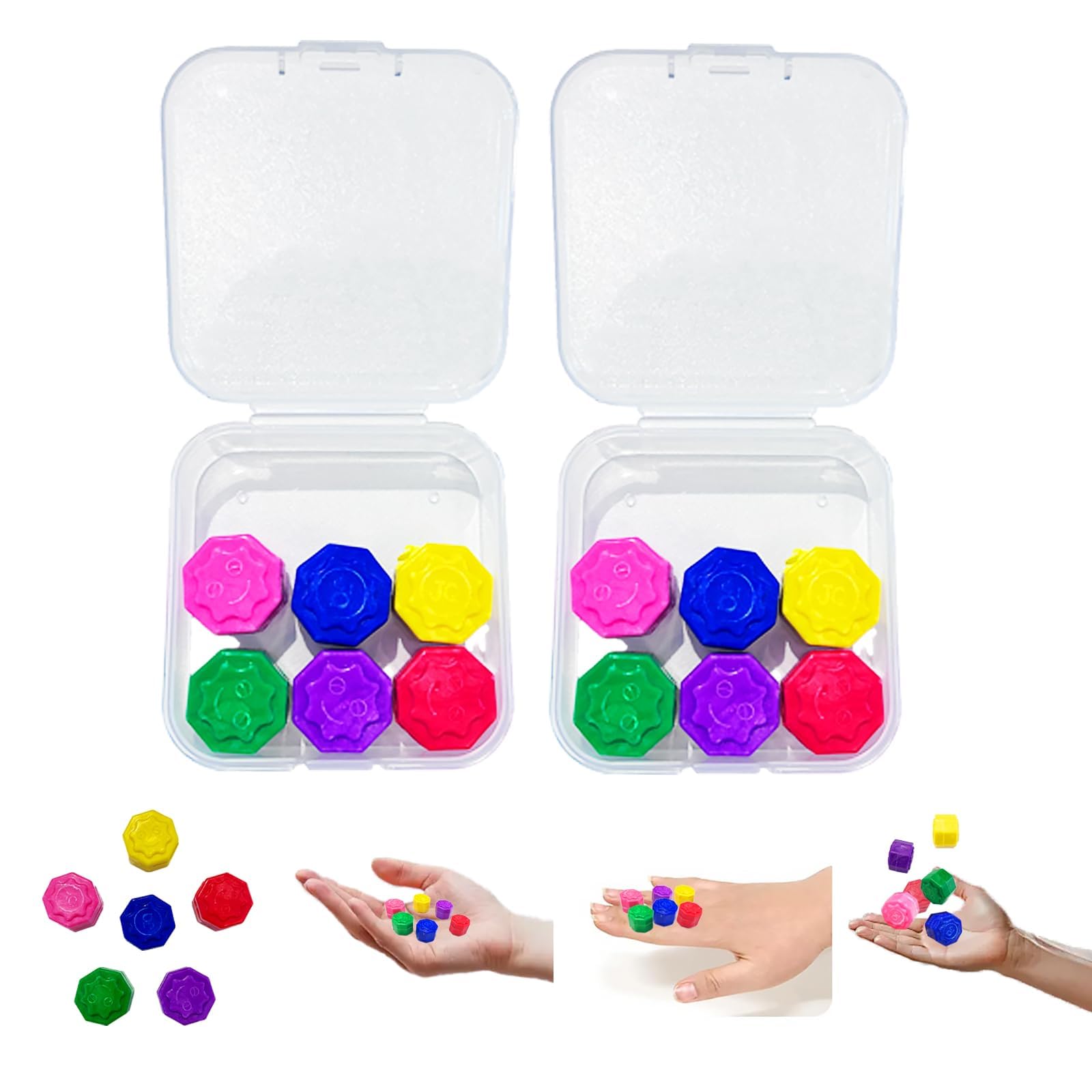 Jeu Coréen Gonggi – Lot De 2 Jeux Traditionnels, 5 Pierres Par Jeu – Développe Coordination, Portable Pour Tous Âges