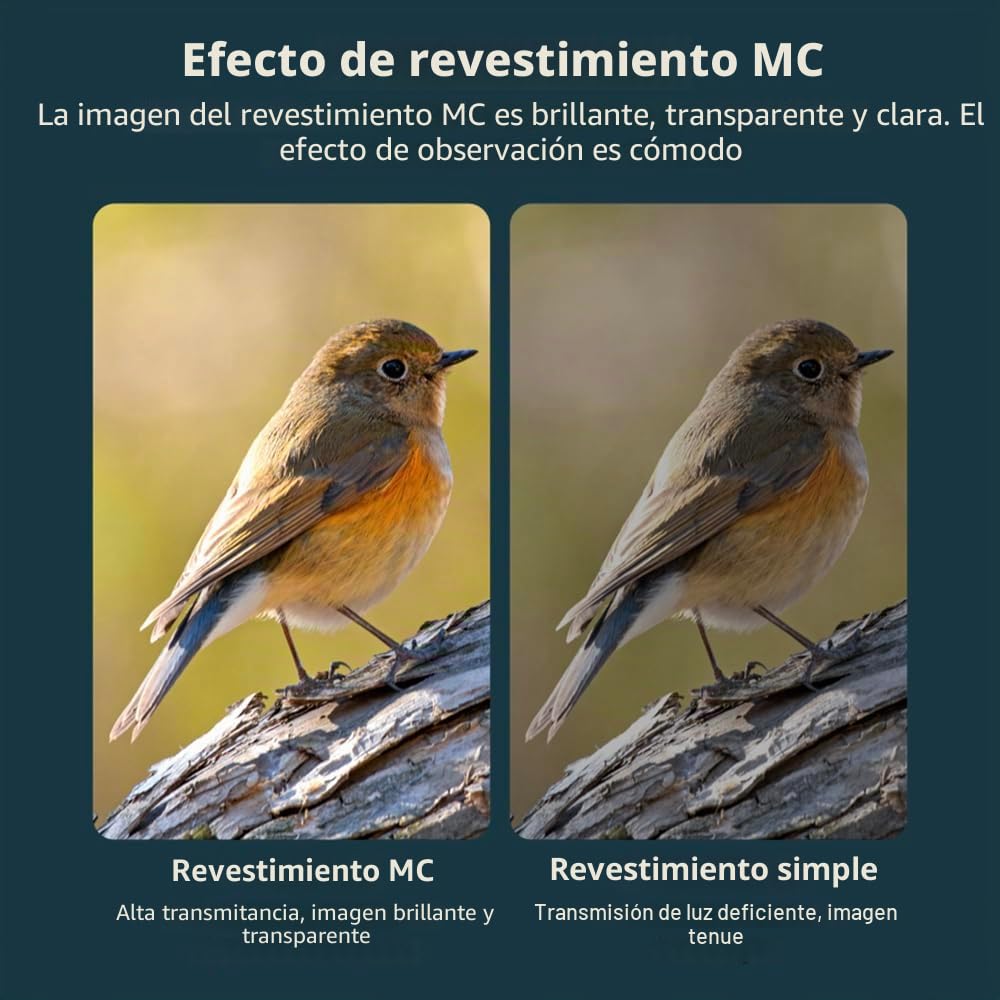 Andoer Objetivo de teléfono móvil de 300 mm para smartphone, objetivo zoom 10X, con clip de lente universal, paño de limpieza, bolsa de almacenamiento para senderismo, camping, observación de la