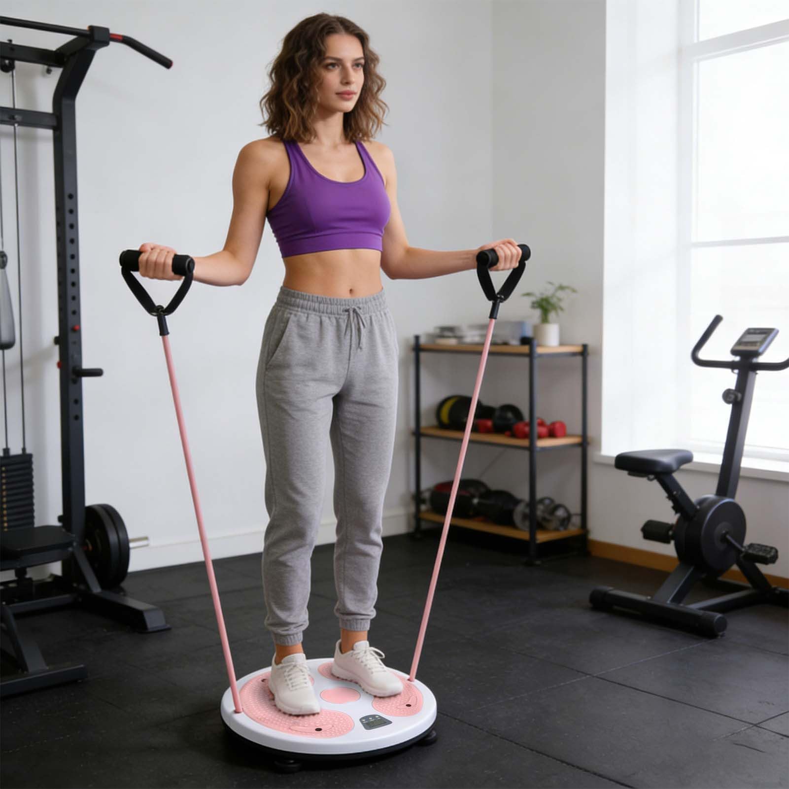 Deska obrotowa Dysk skrętny do talii, sprzęt fitness | Obrotowy dysk do stojących ćwiczeń brzucha Do mieszkania, domu, siłowni, biura, dla pracowników, początkujących, osób w