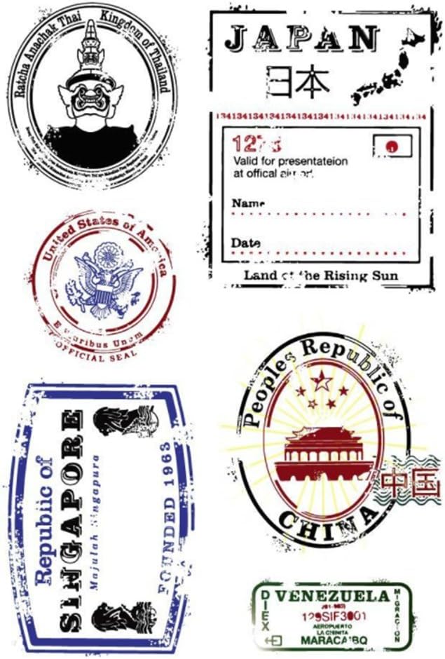 Stamping Silicone Clear Stamp Cards Making (Passport)