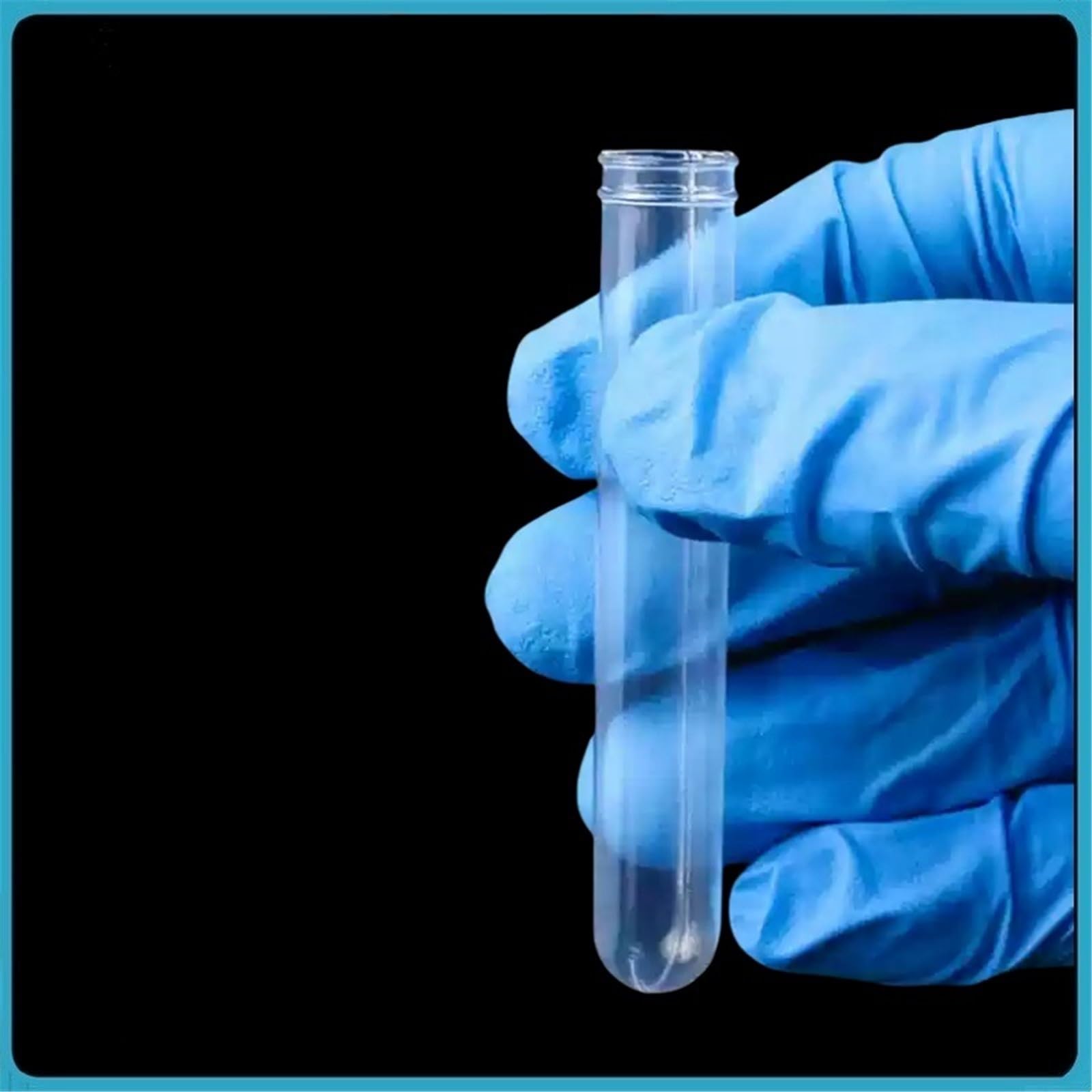 Polyethylen-Reagenzglas 10 mm × 75, Einweg-Reagenzglas aus Kunststoff, durchscheinend, flexibel, 500 Stück/Packung