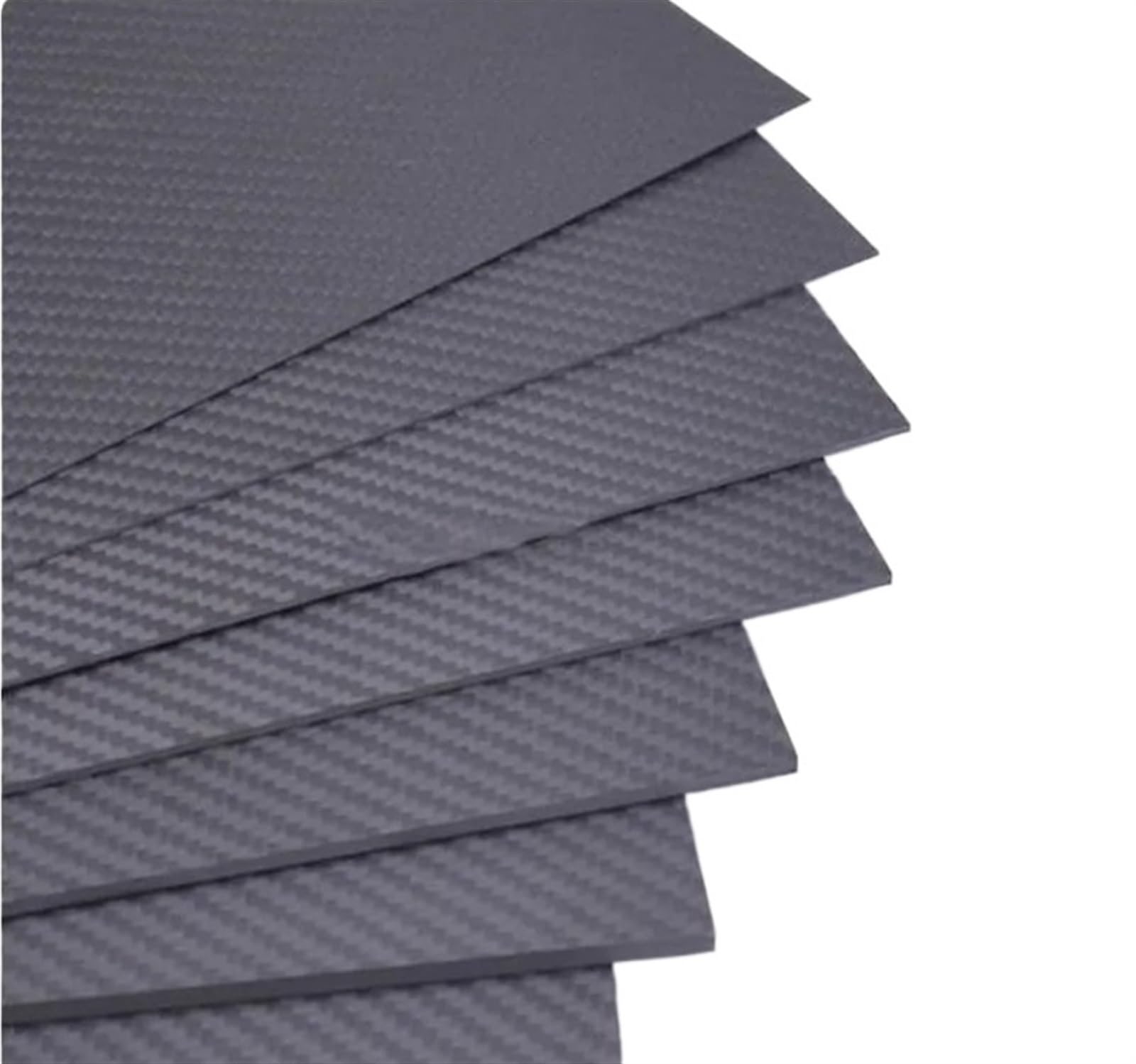 1pcs 0.25-2.5MM 500mm x 600mm 3K Carbon Fiber Plate Panel Sheets Board Fiberic High Composite Hardness Material for RC Mode(1.5MM Plain Matte)