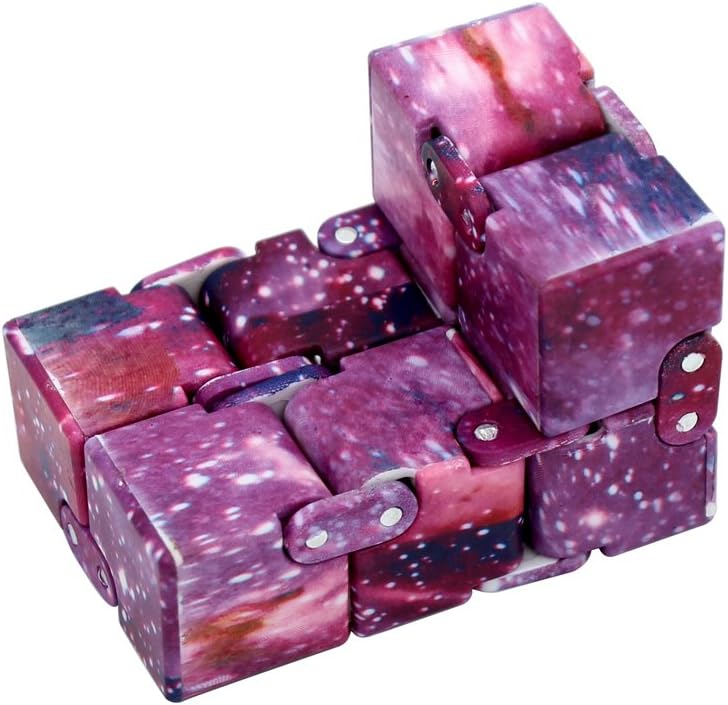 Infinity Cube Fidget Cube Toy for Adults & Kids Relieve Stress & Anxiety Cool Hand Fidget Stress Toy, Killing Time Fidget Finger Toys Infinite Cube, Starry Series, Style 3