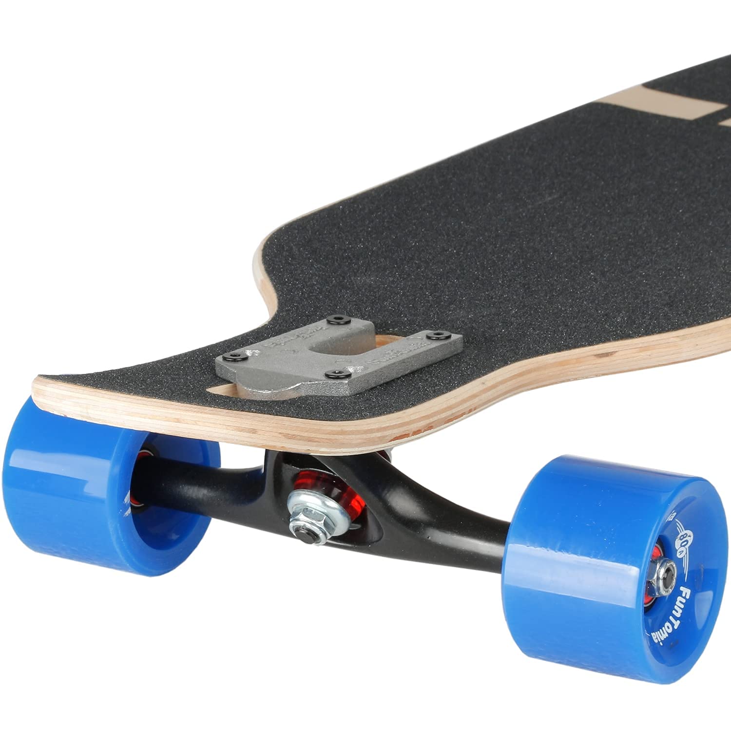 FunTomia Longboard Drop Through Cruiser Skateboard complet avec roulement à billes Mach1 High Speed T-Tool avec ou sans roues LED