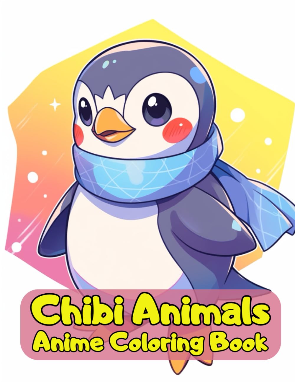 Chibi Animals Anime Coloring Book: Cute Animal To Color For Teens and Adults
