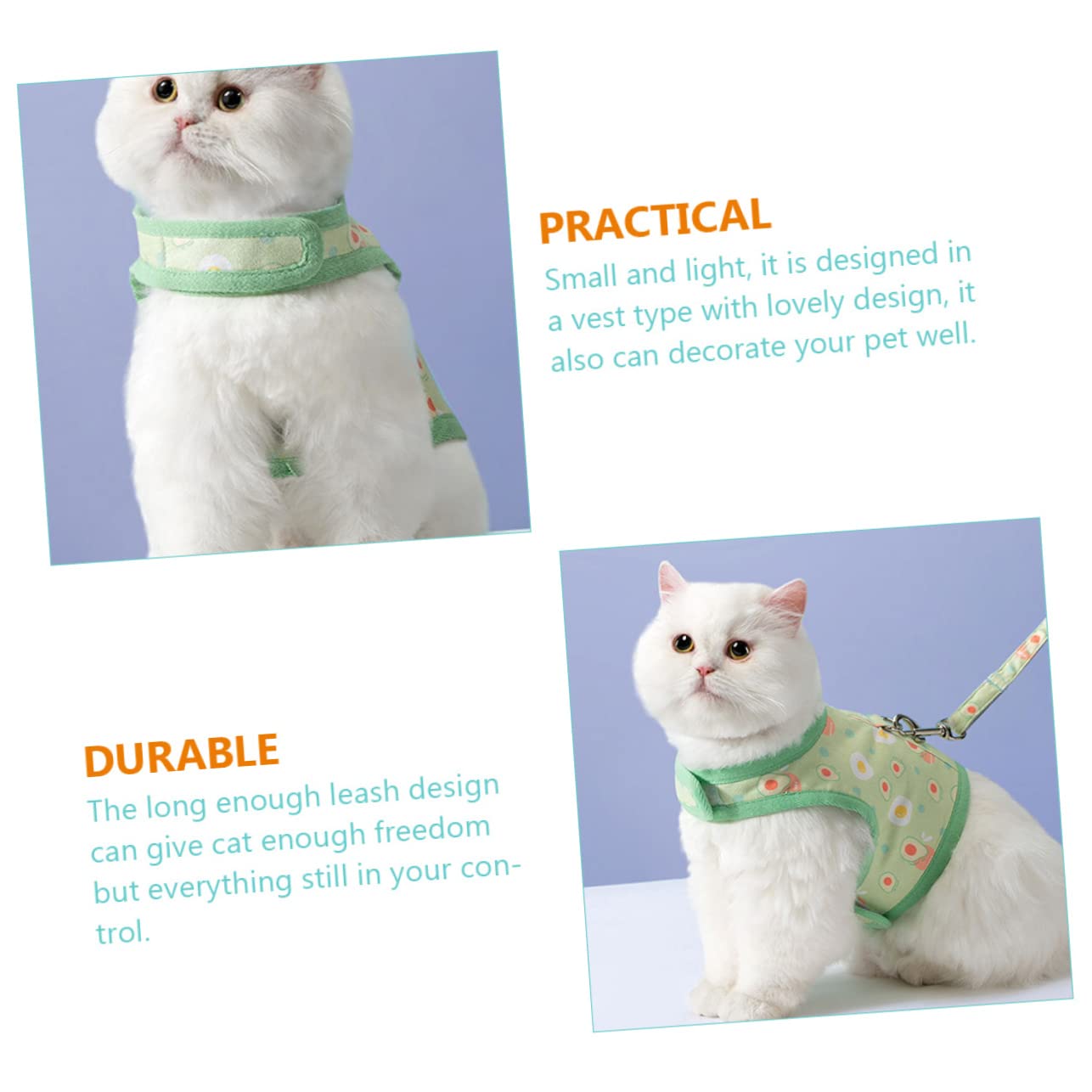 Happyyami 4sätze Katzen Geschirr Mit Leine Verstellbare Atmungsaktive Weste Für Katzen Und Kleine Hunde Leichtes Design Für Und Outdoor-aktivitäten
