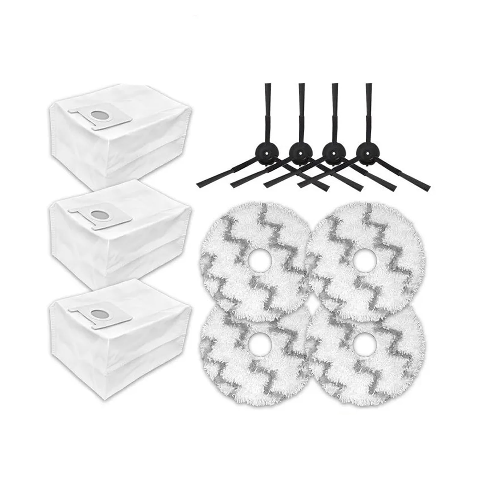 BeNtli Smart Vacuum Cleaner Spare Parts Main Brush Hepa Filter Dust Bag Side Brush Mop Cloth Compatible for