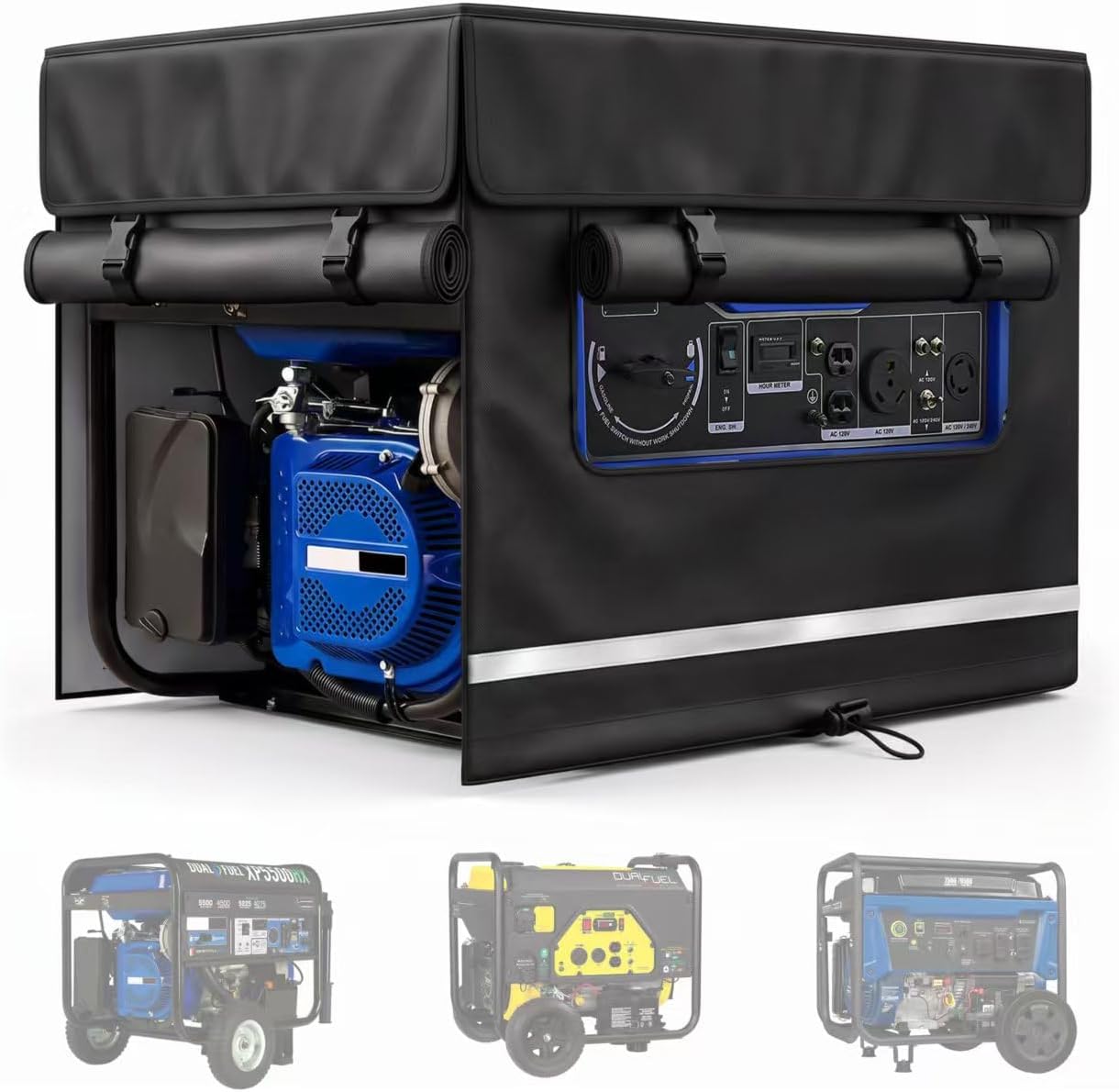 30x30x27 Heavy-Duty Generator Cover, 900D Oxford Fabric, All-Weather Protection