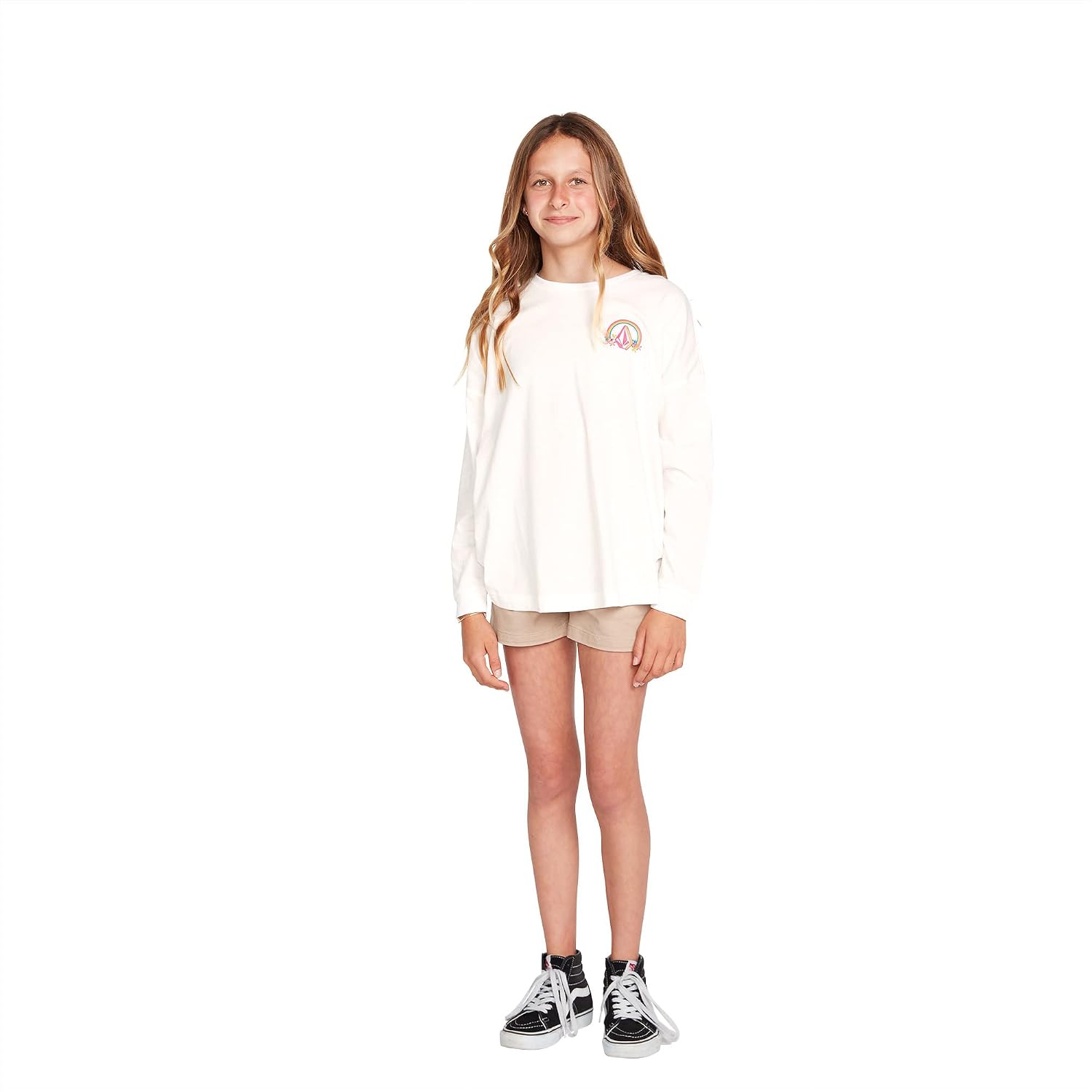 Volcom Girls' Werkin Doubles Long Sleeve Tee