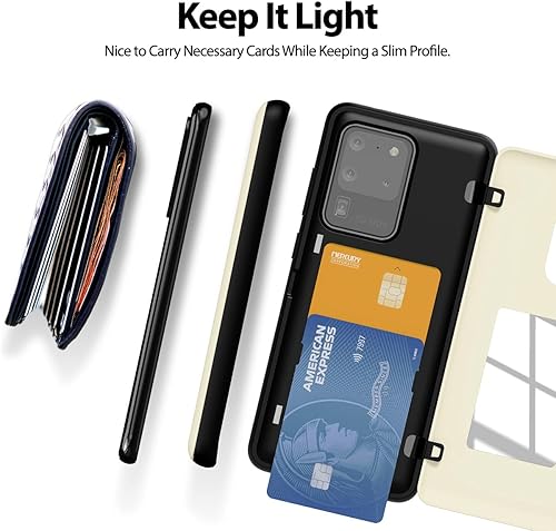 Miniatura 205 de GOOSPERY Parachoques magnético para puerta compatible con Galaxy S23, tarjetero tipo cartera, cierre automático, protección de doble capa resistente