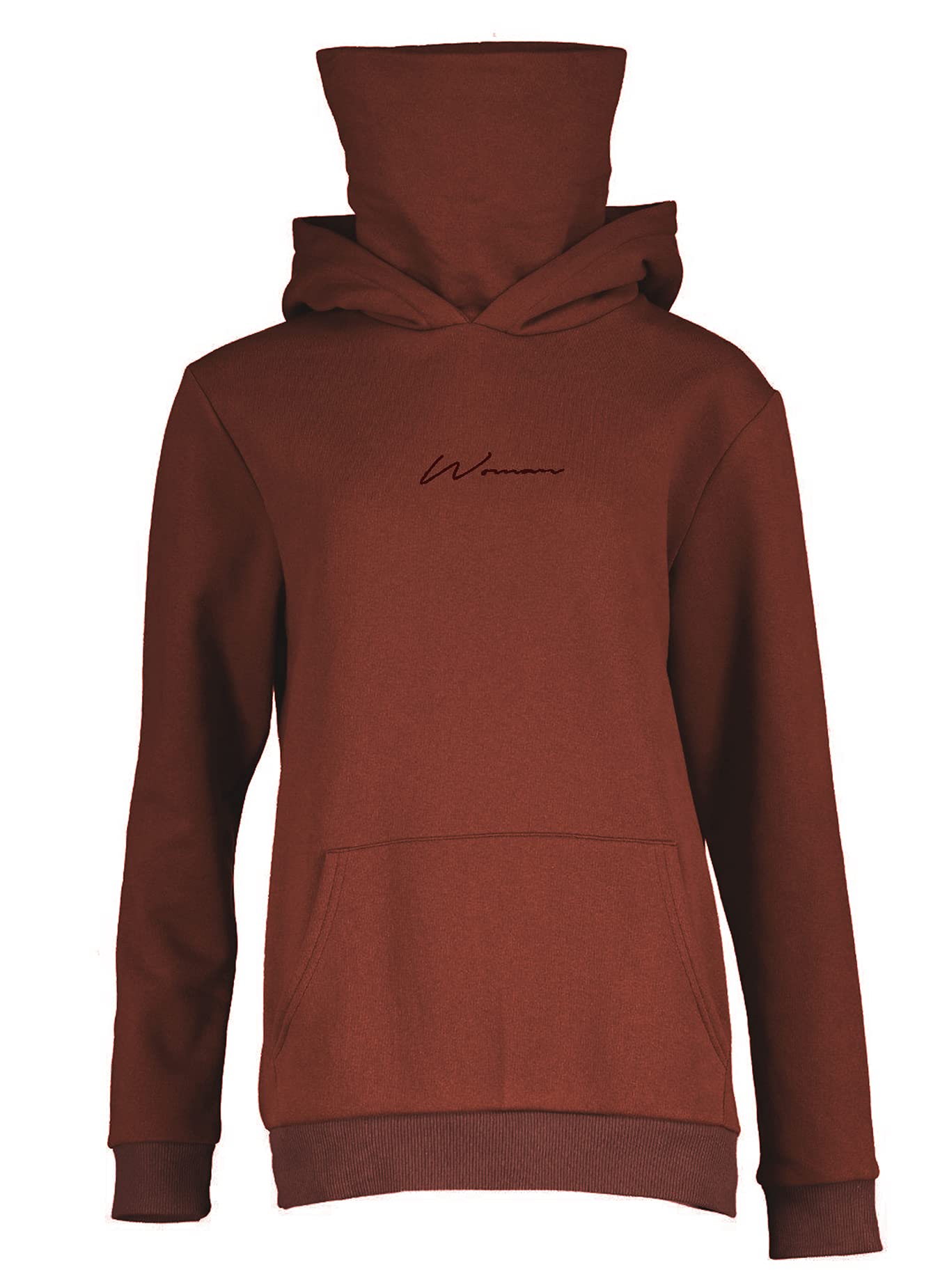 ELFIN Damen Hoodie Sweatshirt Langarm Kapuzenpullover Winter Pullover Hochkragen Sweatjacke Kapuzen Pullis
