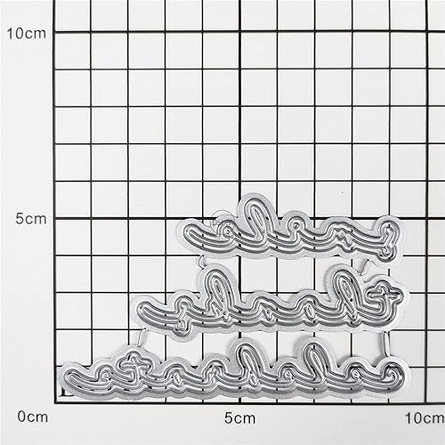 Miniatura 6 de DzIxY Happy Birthday Abrazos Palabras Troqueles de corte de metal para hacer tarjetas, kit de papel de relieve, troquelados, plantillas de máquina