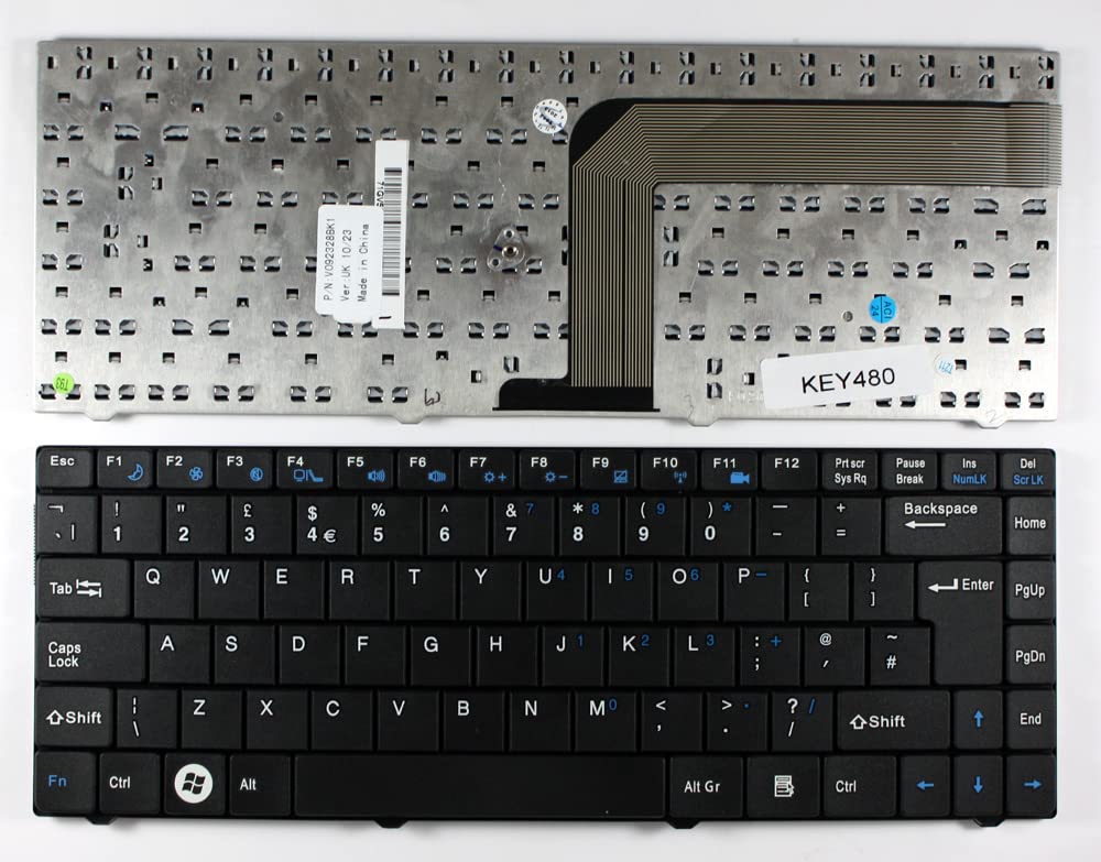 Ersatz-Tastatur Für Advent 4211B Laptop – UK-Layout, Schwarz, Einfach Zu Wechseln, Keine Lötkenntnisse Nötig