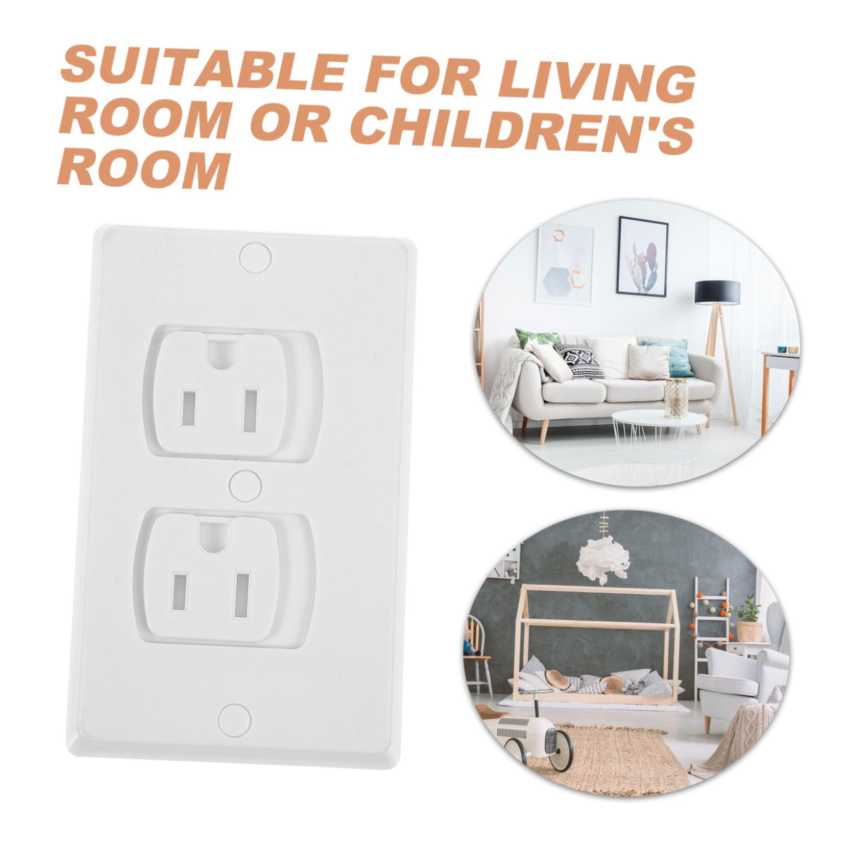10piezas Cubre Enchufes De Pared Cubiertas Corriente Tapa Enchufe Unidades Abs Seguridad Infantil