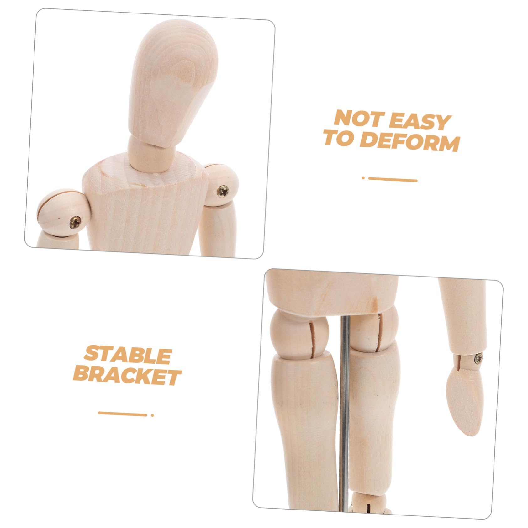 VILLCASE 5 Pièces Mannequin Dessin Articulé avec Support Bonhomme Articulations Précises Modèle Poseable pour Étude et Croquis Artistique