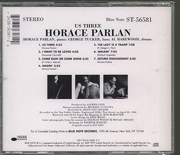 ホレス・パーラン Horace Parlan Us Three LP 美品 Horace Parlan – Us Three | Releases | Discogs
