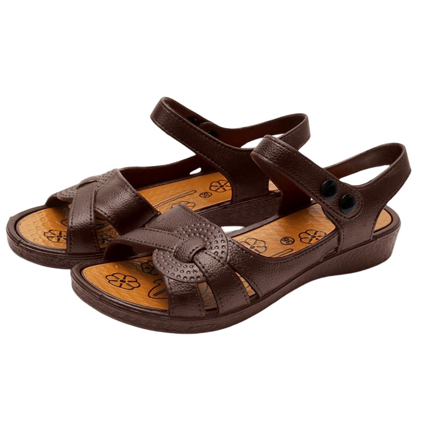 Mules en cuir pour femme légères et baskets d'été sans lacets - 5