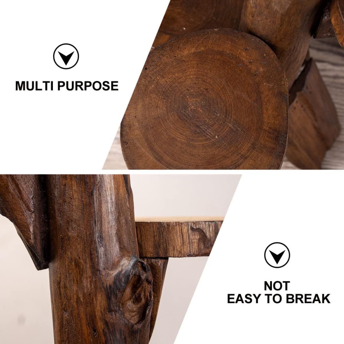 Sosoport Wooden Mini Multi-layer Plant Stand for Succulents Natural Wood Display Rack for Home Office and Garden Smooth Edges Versatile Use for Potted Plants and Decor