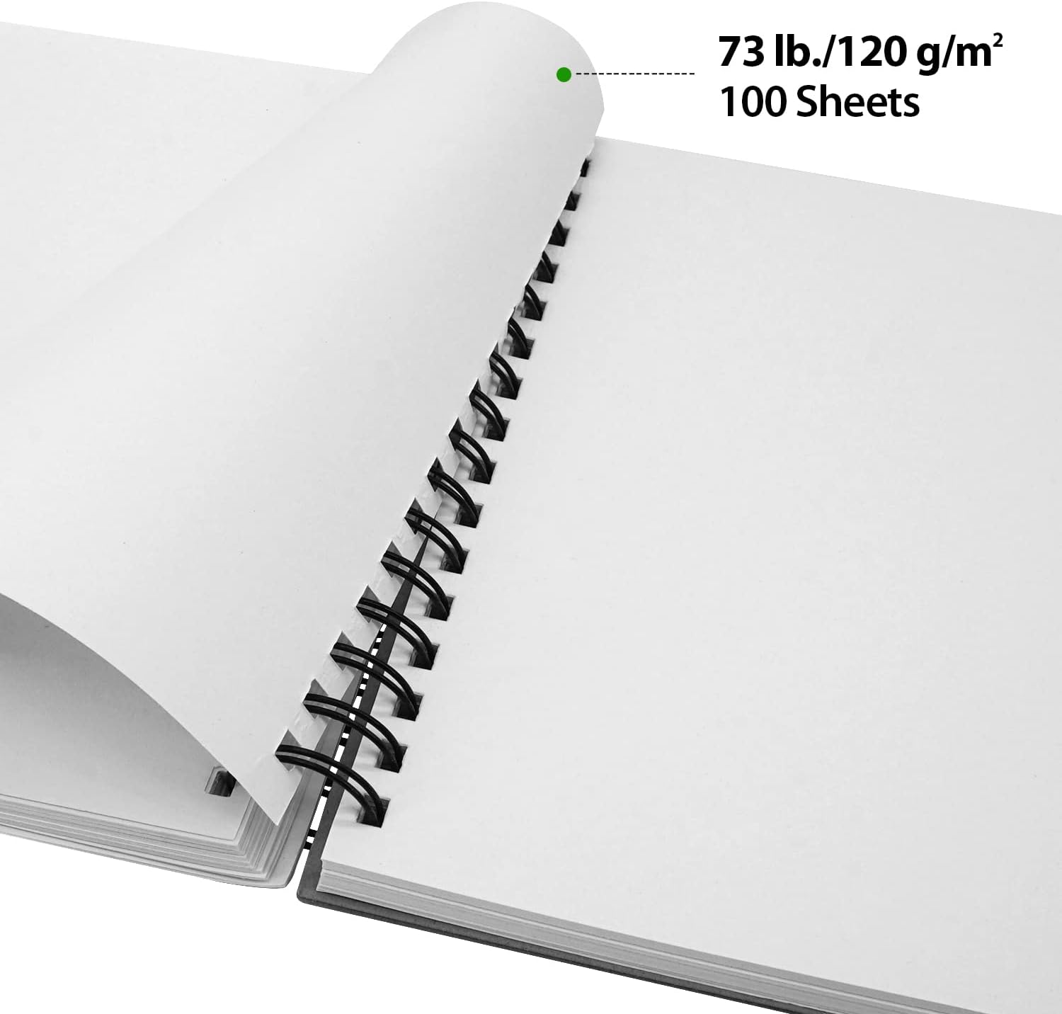 AUREUO Sketch Pad 100 Sheets / 5.5 x 8.5 Inch, 2 Pack (73 lb/120g) - Side Spiral Bound Hardcover Sketchbook, Drawing Paper for Pencils Charcoal Pens Crayons & Other Dry Media : Arts, Crafts & Sewing