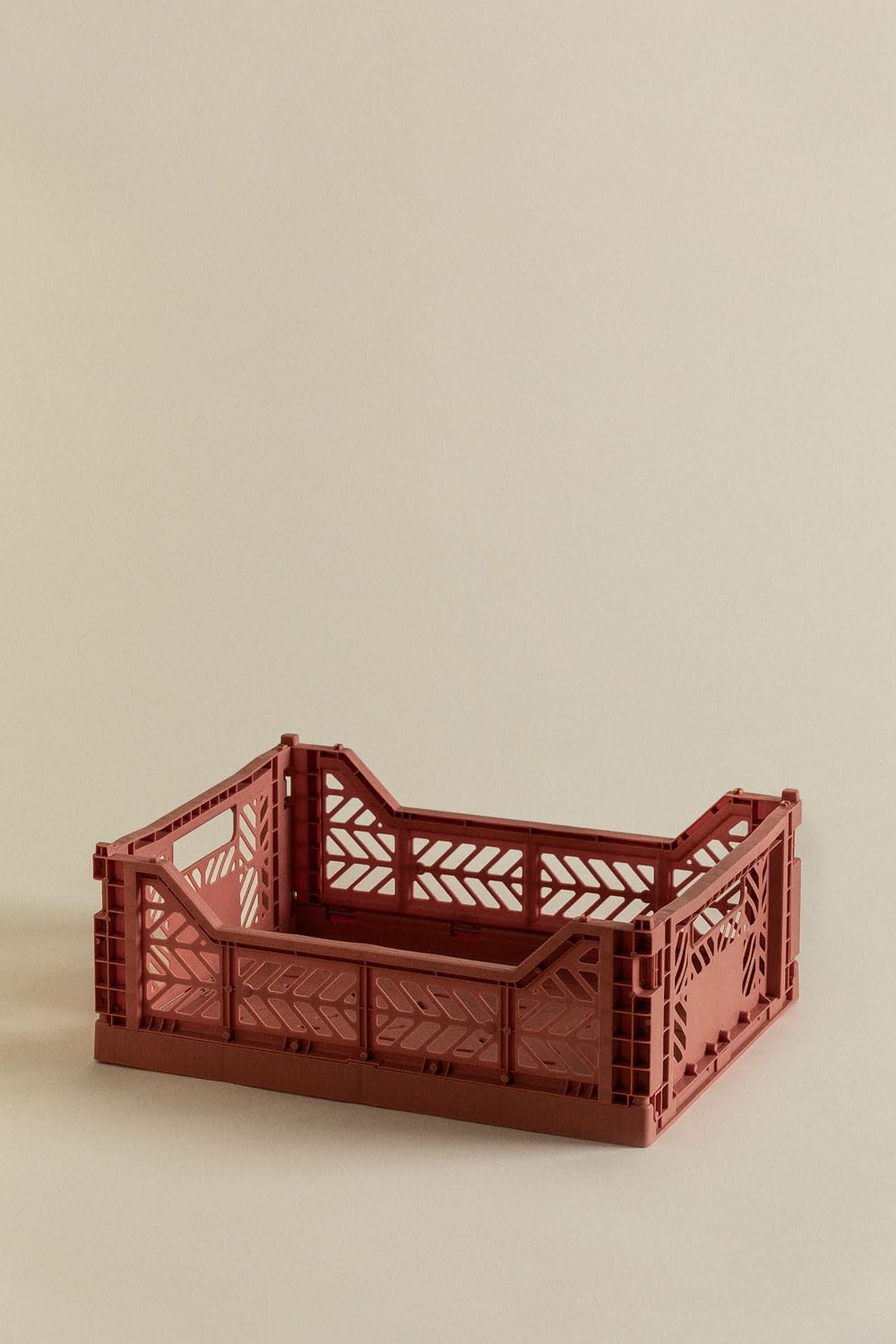 SKLUM Boîte Pliable et Empilable en Plastique Doli Terracota 40 cm