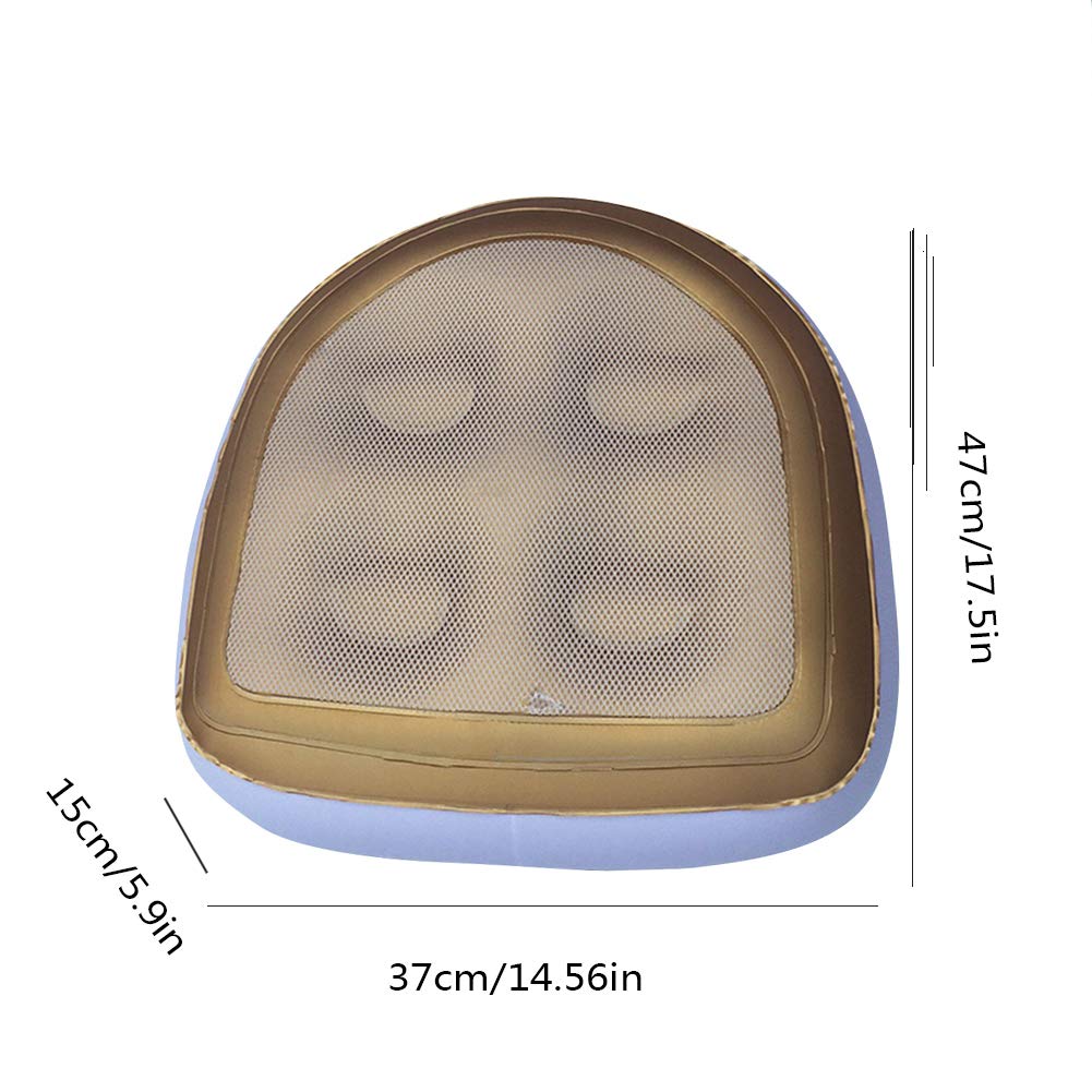 Sedile per Vasca idromassaggio con Rete, Multifunzione, Gonfiabile, con Ventosa, con Copertura in Rete Antiscivolo, per Adulti, Anziani, Bambini a casa, Spa e Riposo