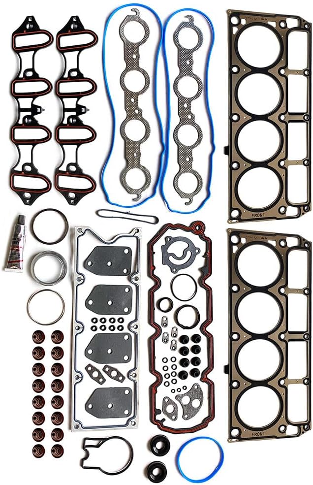 Cylinder Head Gasket Set Fit for Buick Rainier 5.3L,for Cadillac Escalade 5.3L,for Chevrolet Avalanche 5.3L,for GMC Canyon 5.3L,for Hummer H3 5.3L,for Saab 9-7x 5.3L Replace HS26191PT
