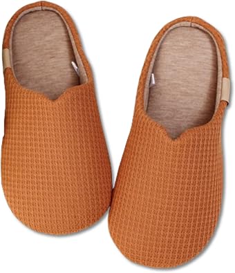 LMOY Waffle House Slippers For Women And Men Indoor Elegant Comfortable Soft Waffle Slippers Retro Durable Silent Anti-Slip
