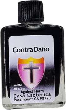 Against Harm Oil Contra Dano Aceite Spiritual Anointing Oil by CASA ESOTERICA MAGICK SPACE - Protection Spell - Shield from Negative Energy & Threats-0.5 FL OZ 1 Pack
