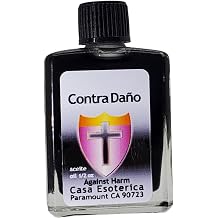 Against Harm Oil Contra Dano Aceite Spiritual Anointing Oil by CASA ESOTERICA MAGICK SPACE - Protection Spell - Shield from Negative Energy & Threats-0.5 FL OZ 12 Pack