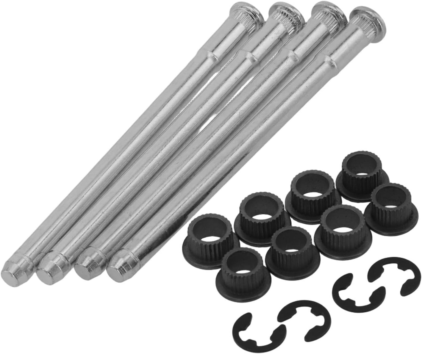 Galvanized Steel Door Hinge Pin and Bushing Kit for Chevy For GMC Fullsize Truck SUV 1988-2002, Front Sagging Door Fix Hardware Repair Set with Pins Bushings