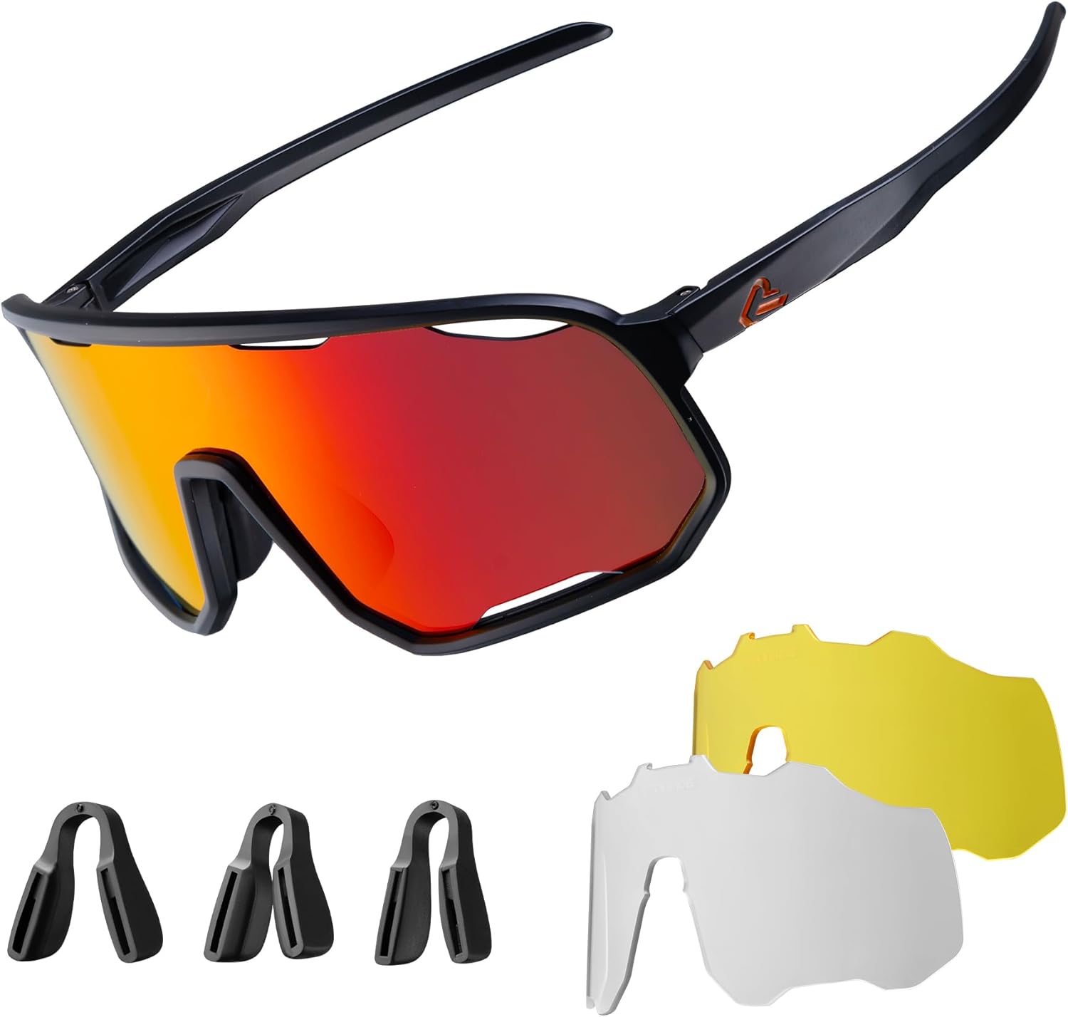 ROCKBROS Photochromic Sunglasses for Men Women,UV400 Protection Cycling Glasses,MTB Cycling Sports Sunglasses,3 Lenses