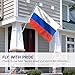 Anley Fly Breeze 3x5 Foot Russia Flag - Vivid Color and Fade proof - Canvas Header and Double Stitched - Russian Federation National Flags Polyester with Brass Grommets 3 X 5 Ft