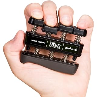 Prohands Gripmaster Exerciseur pour les doigts (renforcement de la prise manuelle), à ressort, système de pistons de doigts, isole et exerce chaque doigt. - Les Beatles, Paul McCartney, John Lennon, RIngo Starr, George Harrison
