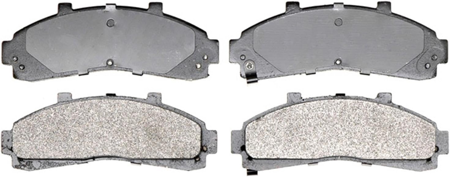 ACDelco Silver 14D652M (19286058) Semi-Metallic Front Disc Brake Pad Set with Wear Sensor