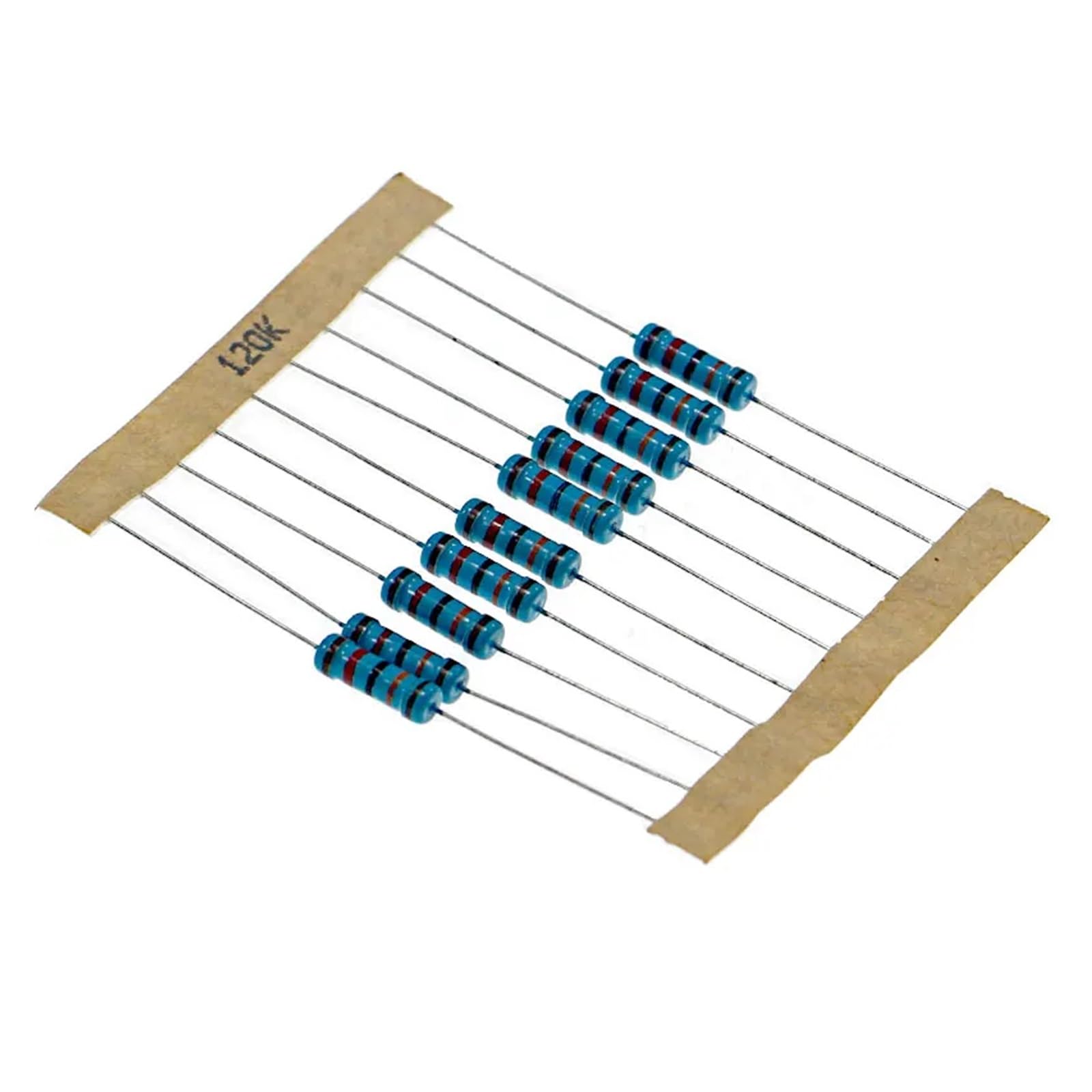 Kit Surtido de resistencias de película metálica (1000 Unidades/Lote, 100 valores, 1 ohmio-1 M Ohm, 1 W, 1