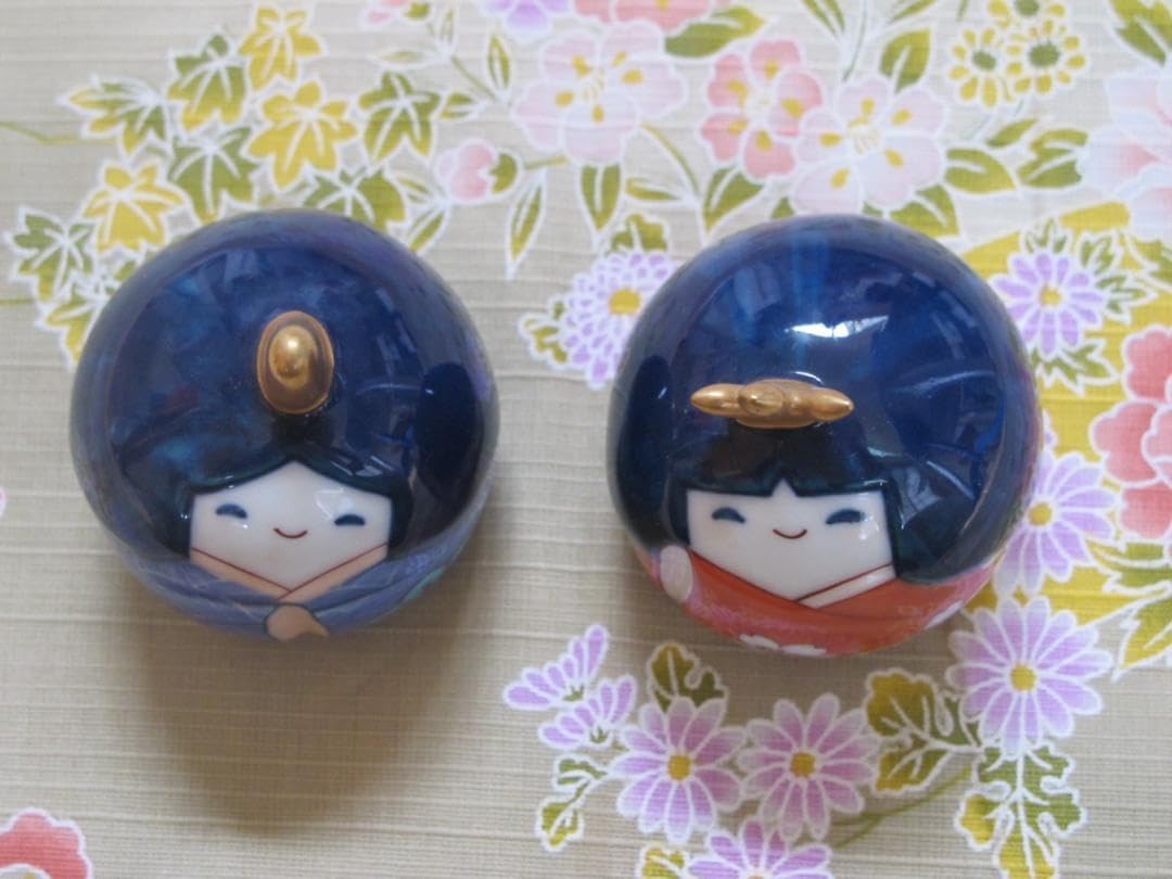 鍋島畑萬窯元陶器雛人形源氏雛　男雛　女雛 畑萬陶苑 雛人形 （組） 畑萬陶苑鍋島焼源氏雛雛人形