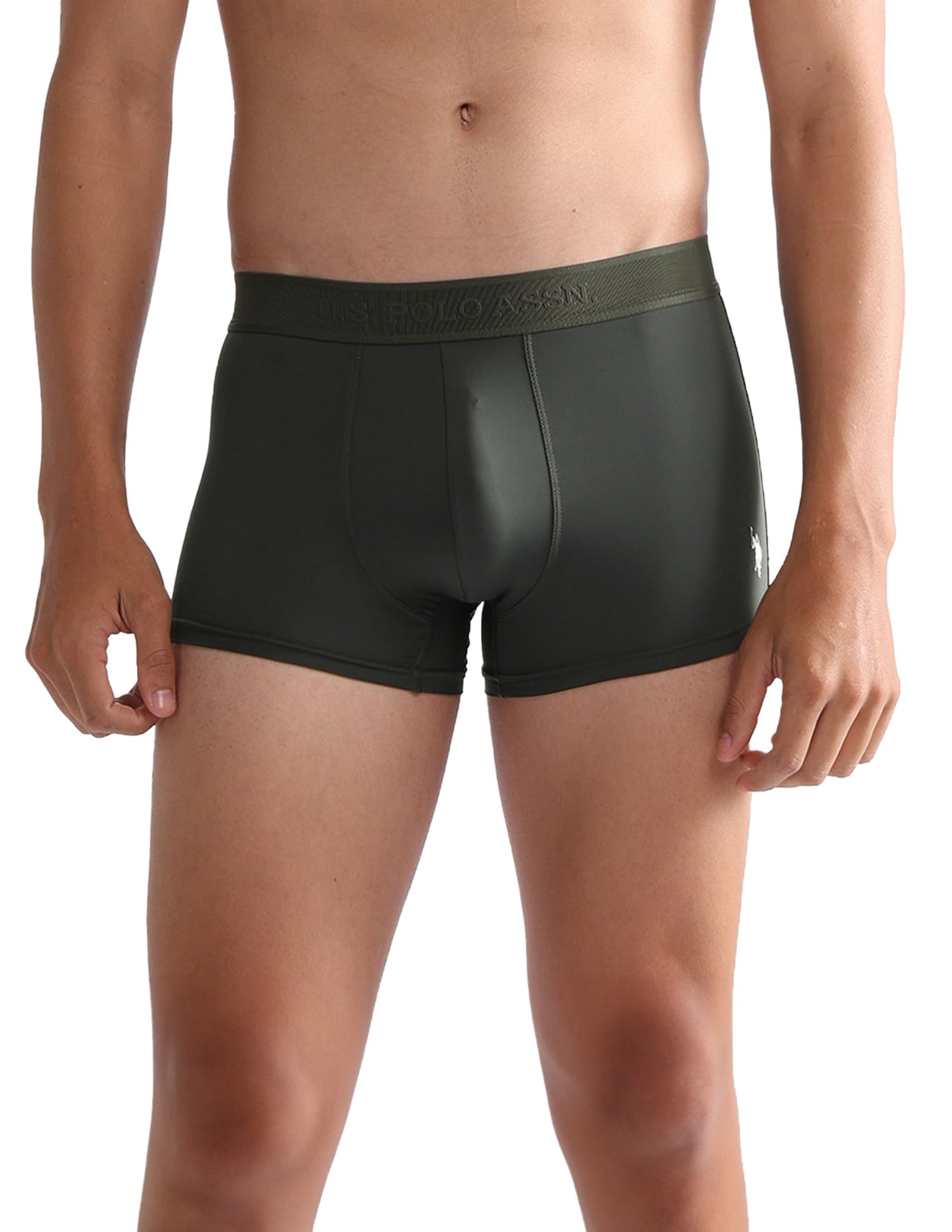 Men's AT001 Microfiber Stretch Trunks with All-Day Dry Comfort(AT001-PL_Olive_M)-image-34