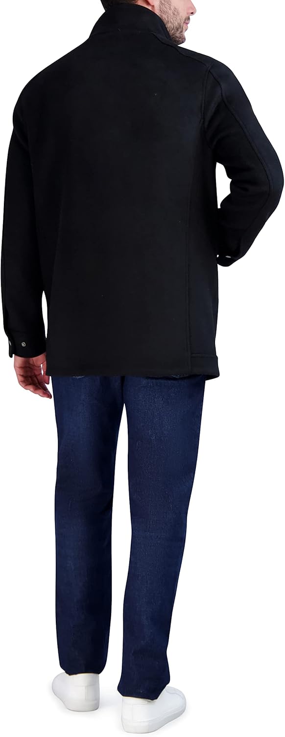 Cole Haan Men's Double Bib Collar Wool Field Coat - Image 2