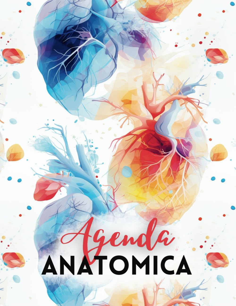 Agenda anatomica, agenda per sanitari e studenti: agenda infermieristica, 12 mesi, da Gennaio e Dicembre, 2 giorni a pagina