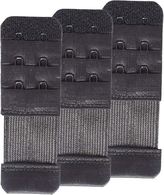 Women 3 Hook & Eye Bra Extender | Adjustable Elastic Extension Strap for Bra Back | Soft, Comfortable & Durable Bra Extension Clip | Pack Of 3-image-33