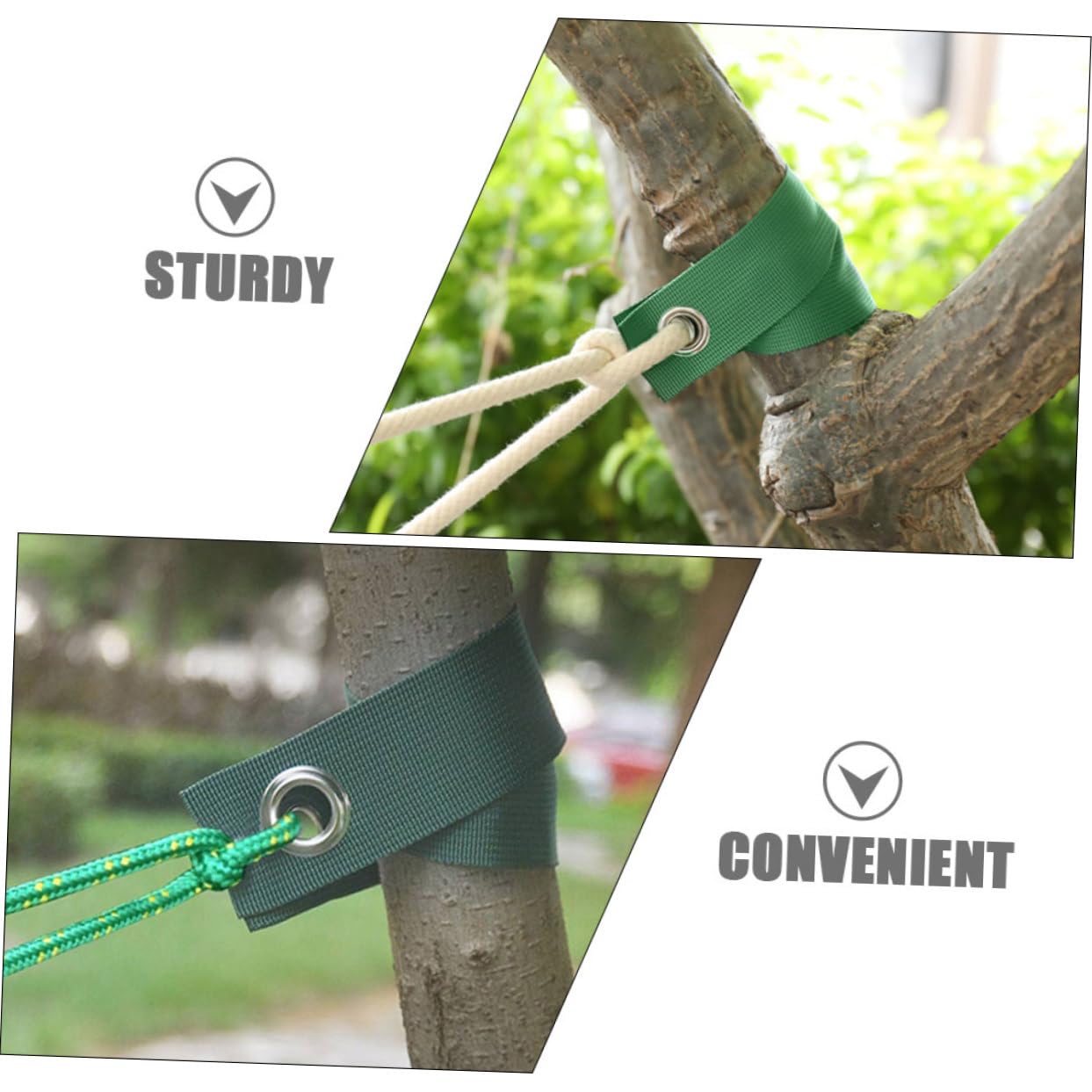 Abaodam Gartenbaum Bindeband Baumstützgurt Pflanzenbinder 3cm Breit 2mm Stark 20m Lang Canvas Baumgurt zur Baumbefestigung und Pflanzenschutz im Garten